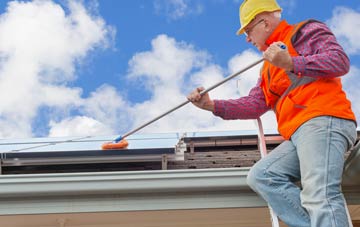 Mile Elm soft wash roof cleaning